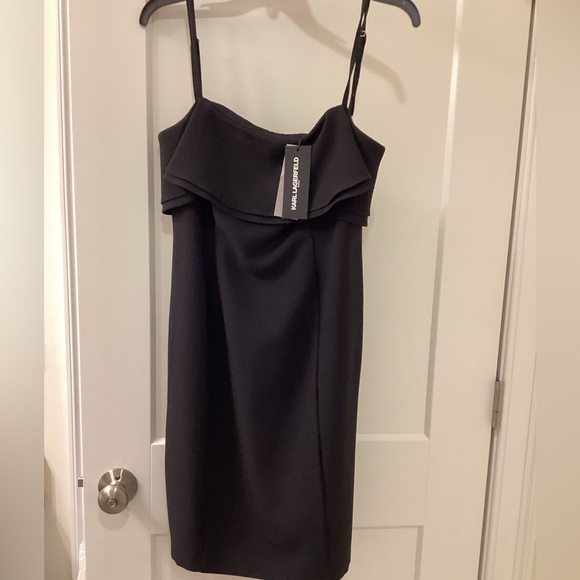 NWT Black Ruffle Karl Lagerfield dress 🖤👗 - Picture 13 of 14